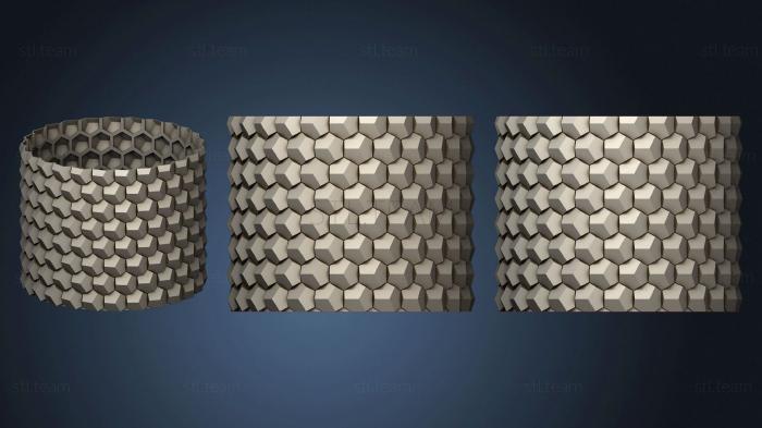 3D model Honeycomb Vase Parametric (10) (STL)