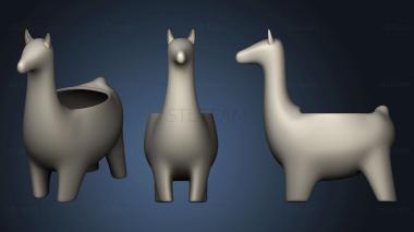 3D model Llama Plant Pot ( 5Cm Diameter) (STL)