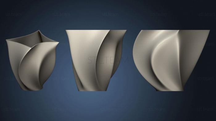 3D модель Приподнятая ваза 1 (STL)