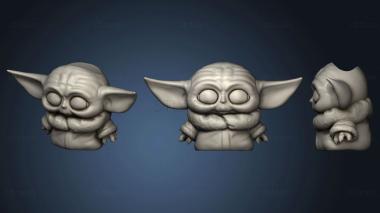 3D model Maceta baby yoda y mandalorian (STL)