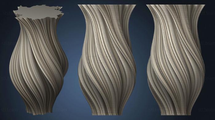 3D model Mandelbrot Fractal Twist Vase No.2 (STL)