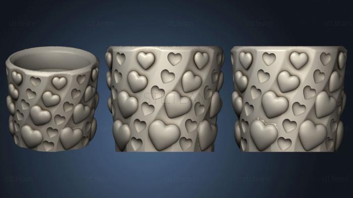 3D model Mate corazon escalonado (STL)