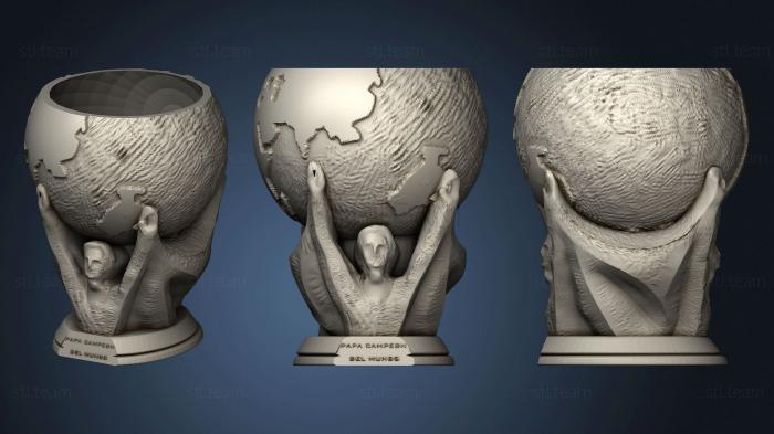 3D model Mate Papa campeon del mundo inserto cabezon (STL)