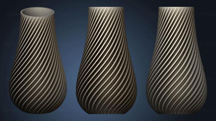 3D model Mirror Image Of Single Spiral Vase (STL)