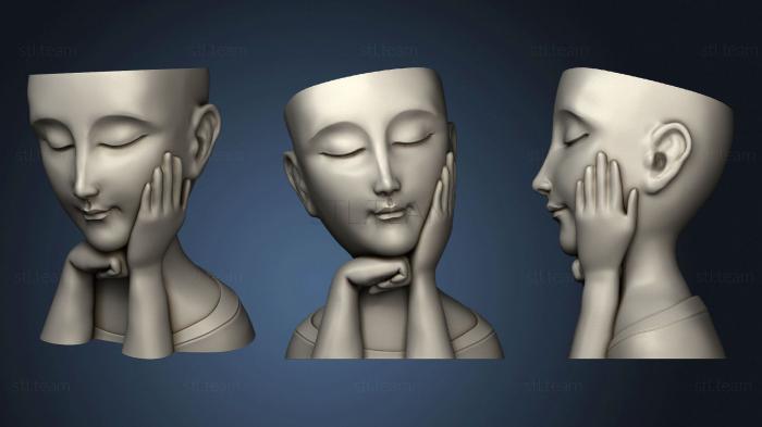 3D model Mujer plant head hand bottom face 1 (STL)