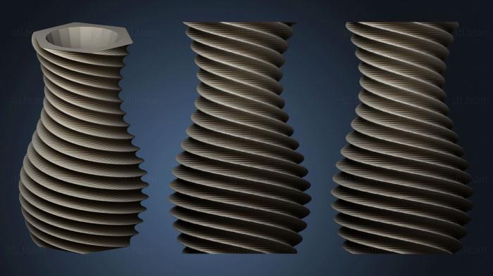3D модель Спиральная ваза (2) (STL)