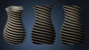 3D модель  Спиральная ваза (4) (STL)