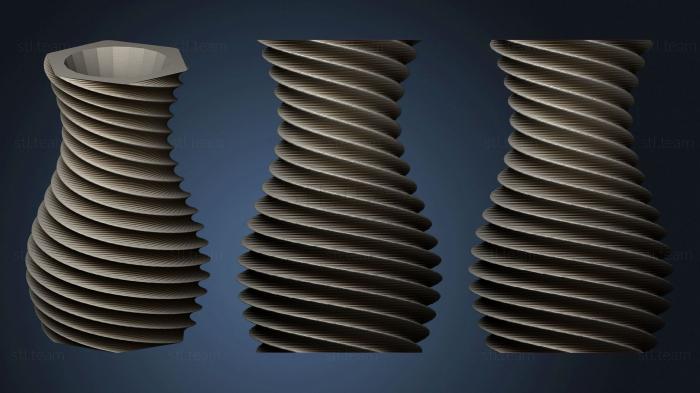 3D модель Спиральная Ваза (STL)