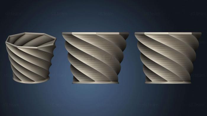 3D model Octagon Vase (STL)