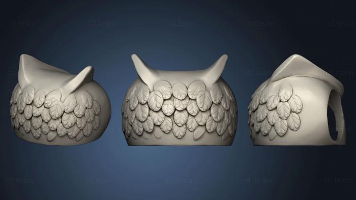 3D model Owl jar head cream (STL)