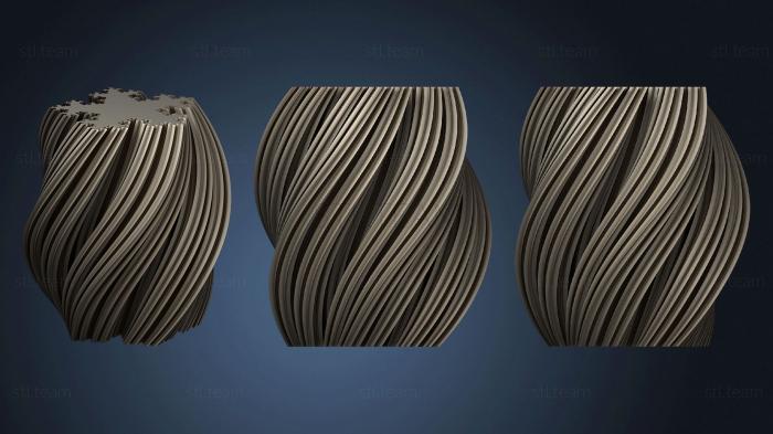 3D model Penta Flake Fractal 5 Flake Vase (STL)