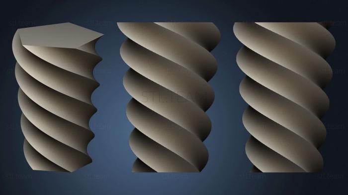 3D модель Многоугольная ручка для вазы (3) (STL)