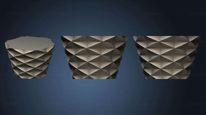 3D модель Многоугольная ручка для вазы (13) (STL)