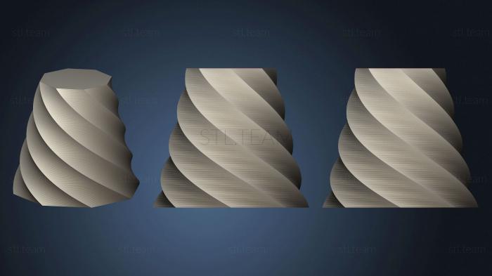 3D модель Многоугольная ручка для вазы (14) (STL)