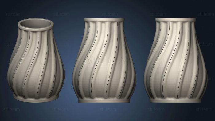 Small Vase With Filament Decoration
