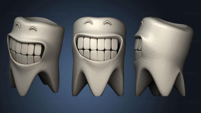 3D модель Улыбающийся Держатель для Зубной щетки (STL)