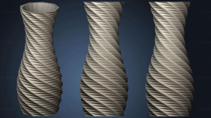 3D модель Спиральная ваза (1) (STL)
