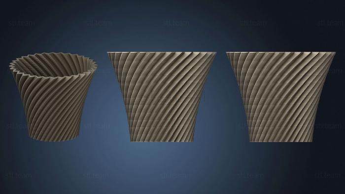 3D model Square Vase Cup (43) (STL)
