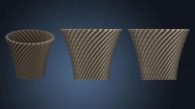 3D модель Квадратная Чашка-ваза (43) (STL)