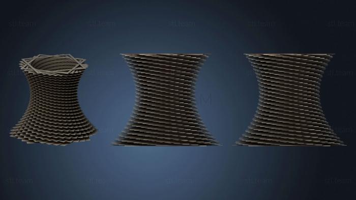 3D модель Квадратная Чашка-ваза (48) (STL)