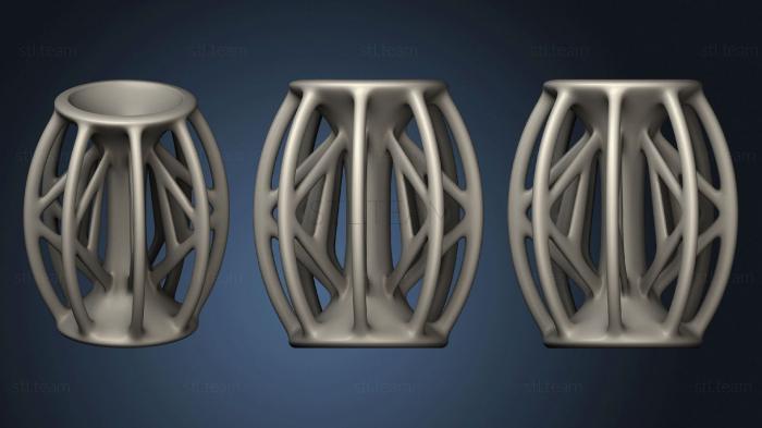 3D model Straight Connected Vase (STL)