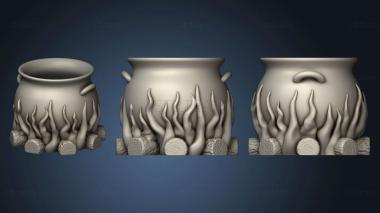 3D model The Flaming Cauldron (STL)