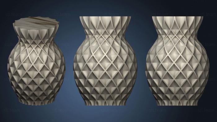 3D model Twisted Pineapple Vase (STL)
