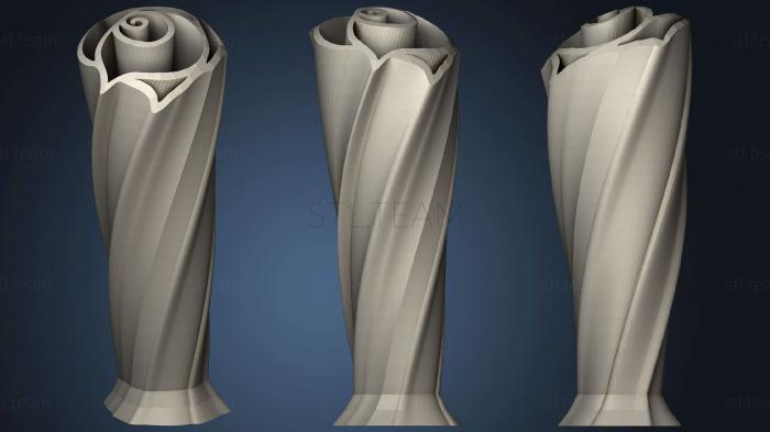 3D model Twisted Rose Vase (STL)