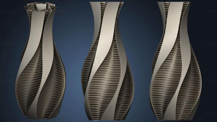 3D model Twisted Vase With Strands (STL)