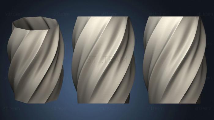 3D модель Извилистая ваза (1) (STL)