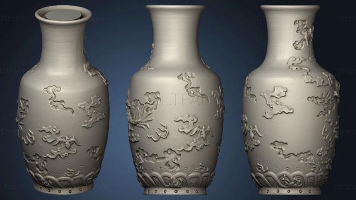 3D model Vase Of Dragon Pattern (STL)