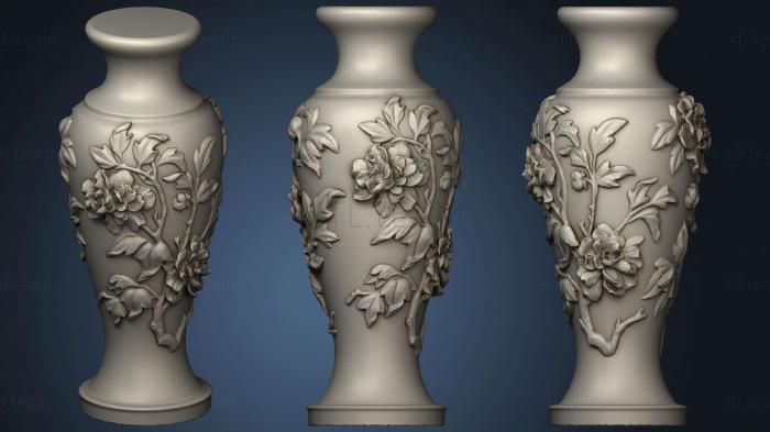 3D model Vase Of Peony Pattern (STL)