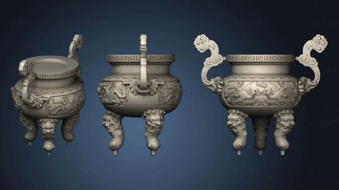 3D model Vase with legs (STL)