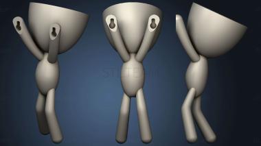 3D model Vaso parede3 (STL)