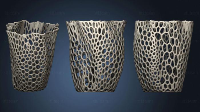 3D model Voronoi Style Vase (STL)