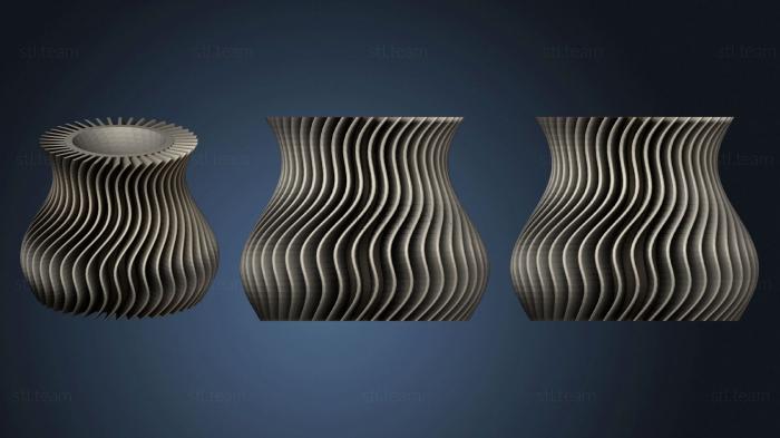 3D model Wavelet Vase (STL)