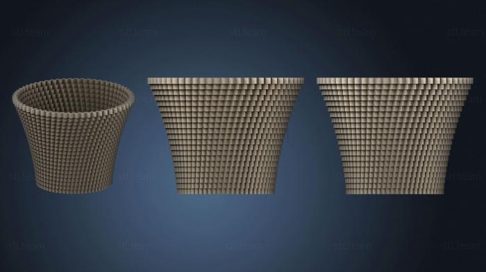 3D model 100Mm Square Vase (STL)