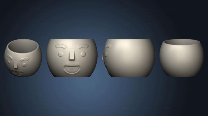 3D model Emoji Oval 1 Mesa Aberto (STL)