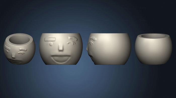 3D model Emoji Oval 4 Mesa Aberto (STL)