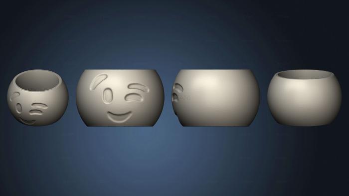 3D model Emoji Piscada Mesa Aberto (STL)
