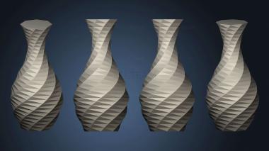 3D model Low poly Rose Vase 001 (STL)