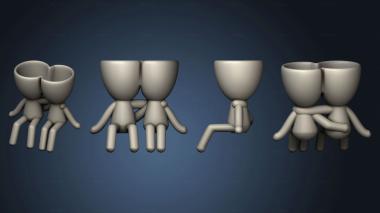 3D model vaso dia dos namorados 2 (STL)