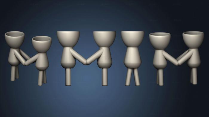3D model vaso dia dos namorados 3 (STL)