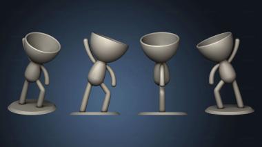 3D model vasos dançarinos 2 (STL)