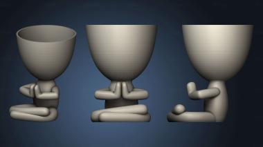 3D model vasos Vaso meditando rezando (STL)