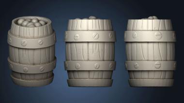 3D model Vikings Dwarven Ruins Viking Tiles barrel (STL)