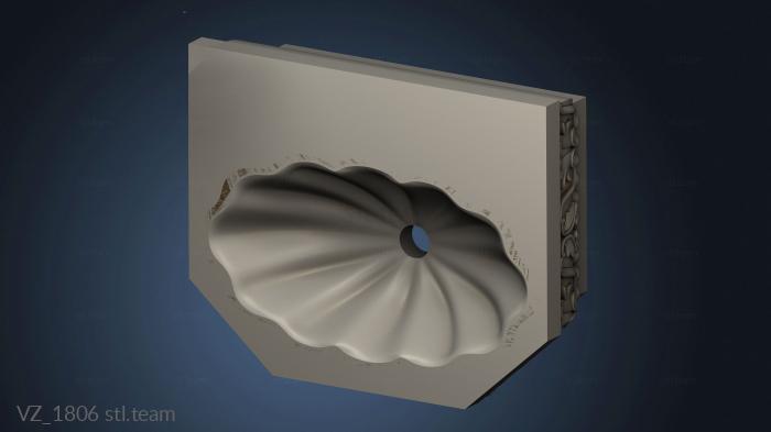 3D model Shell with perimeter ornament version 2 (STL)