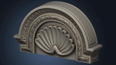 3D model Kiosk with a shell element in the dome (STL)