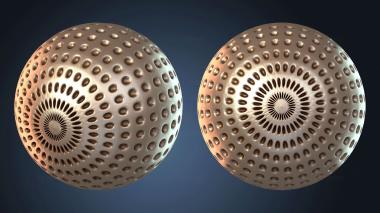 3D модель Рождественские безделушки и сияющие украшения (STL)