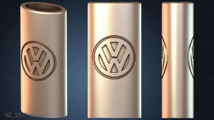 Вазы Корпус Bic и зажигалка синего цвета